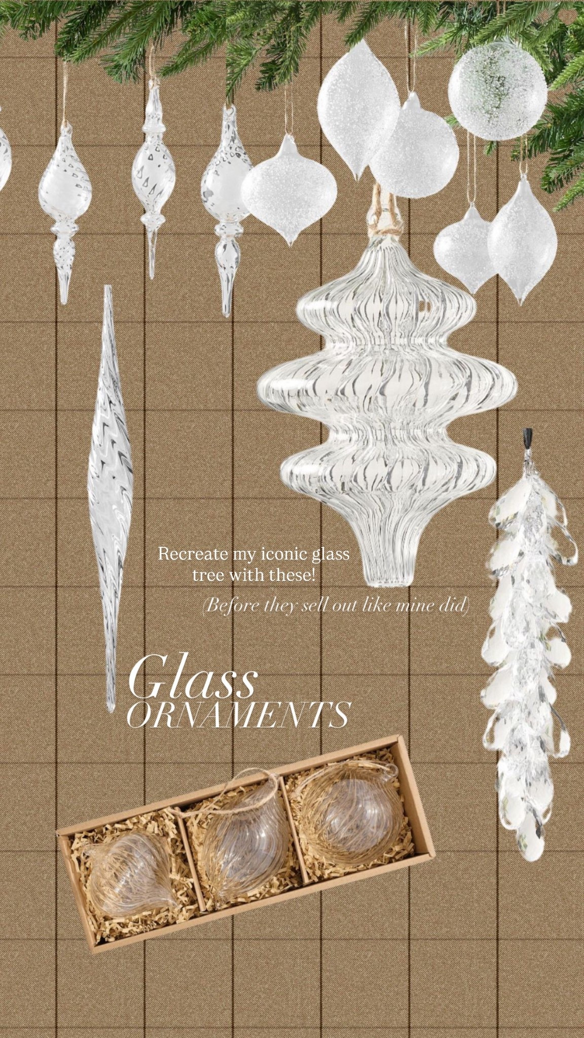 Recreate my iconic glass Christmas tree with these ornaments!

#LTKSeasonal #LTKStyleTip #LTKHoliday