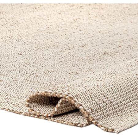 nuLOOM Elfriede Farmhouse Jute Blend Area Rug, 8x10, Natural | Amazon (US)