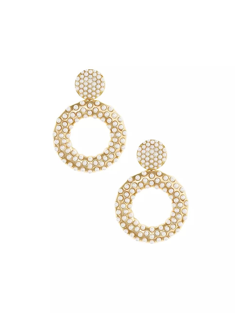 You're The Moment 18K Gold-Plate, Pearl & Crystal Earrings | Saks Fifth Avenue