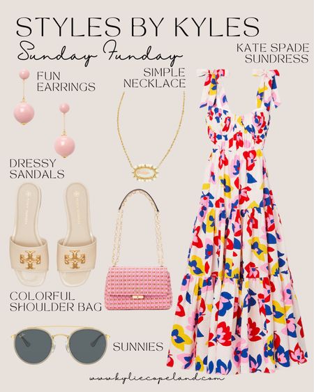 Colorful Sunday Funday Outfit Inspo

Kate Spade | Tory Burch | Kendra Scott | Ray Ban | Nordstrom | OOTD | what to wear | summer outfit | sundress | pink | gold | white | what to wear | outfit idea 

#LTKfit #LTKstyletip #LTKSeasonal