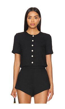 Amanda Uprichard x REVOLVE Braswell Top in Black from Revolve.com | Revolve Clothing (Global)