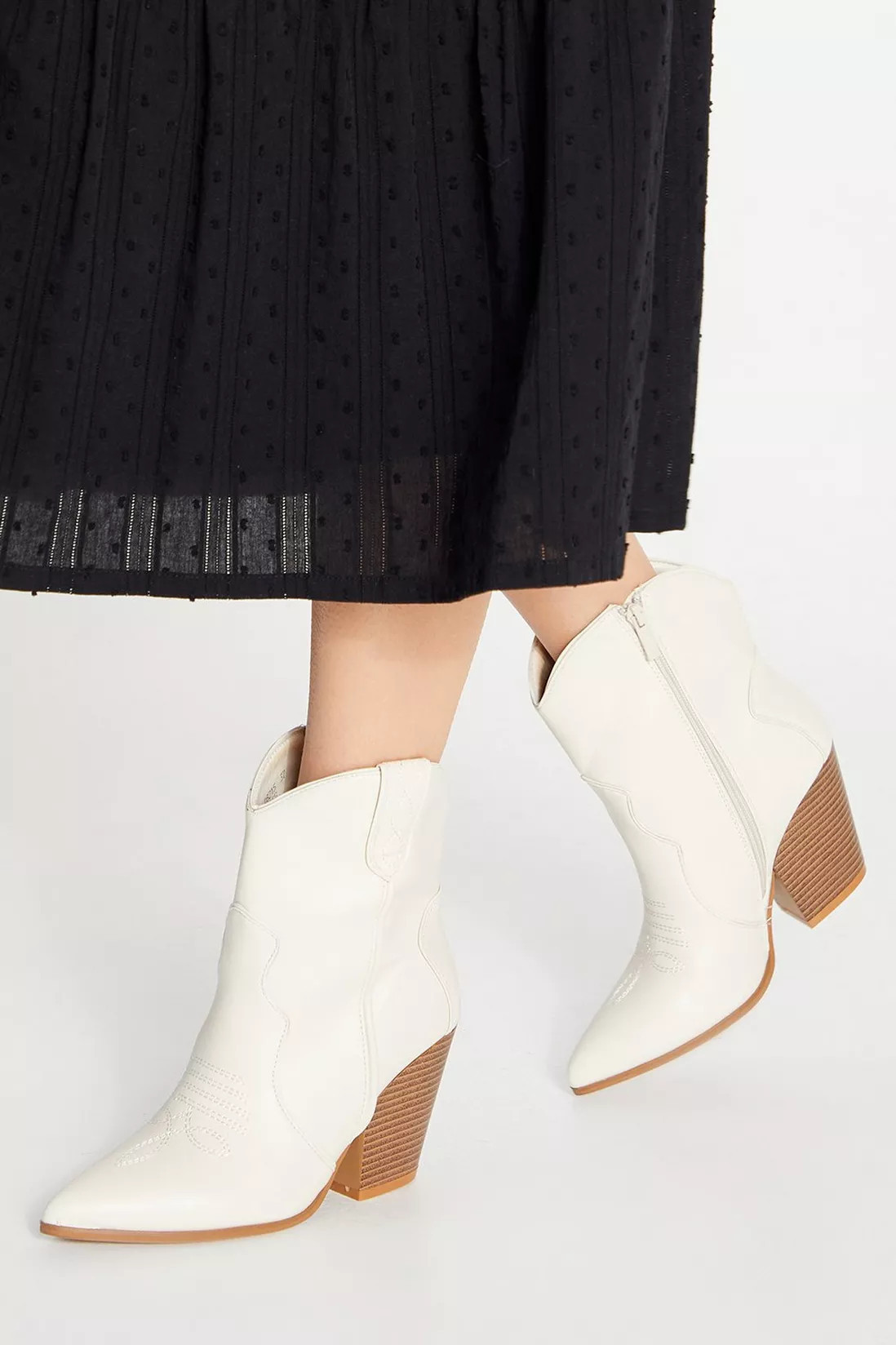 Faith: Montie Stitched Western Cowboy Ankle Boots | Debenhams UK