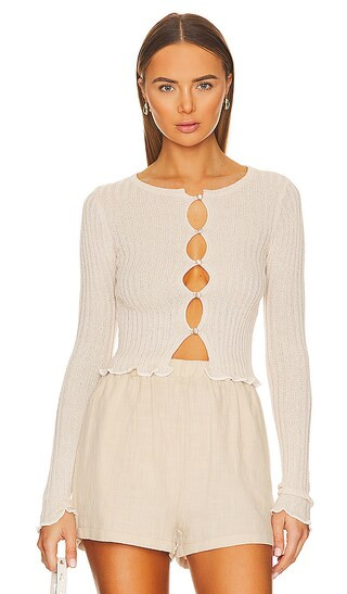 Erica Cardigan in Sand Dollar Combo | Revolve Clothing (Global)