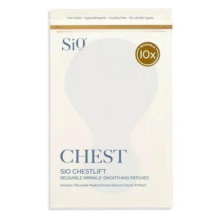 SiO Beauty ChestLift Anti-Wrinkle Patches (2 Weeks Supply) - Reusable Overnight Smoothing Decollete Pad - Anti-Aging Silicone Patch For Neck & Cleavage - Hydrate Tighten & Rejuvenate | Walmart (US)