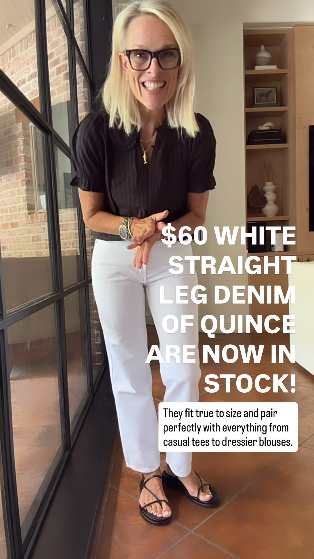 These Quince white straight leg jeans are finally back in stock! They’re one of my most-worn pairs because they have a flattering straight leg fit, premium feel, and the price is hard to beat at just $60. They fit true to size and pair perfectly with everything from casual tees to dressier blouses.

💡 LTK MADE EASY
❤️ Heart = Support my posts!
🔖 Save = Get sale & restock alerts
📋 Lists = Keep favorites organized
📲 Share = Send lists and products to a friend. Hello, Christmas List!
💬 Comment = Ask me anything about what I’m wearing.:-)

#LTKootd #LTKOver40 #LTKSaleAlert