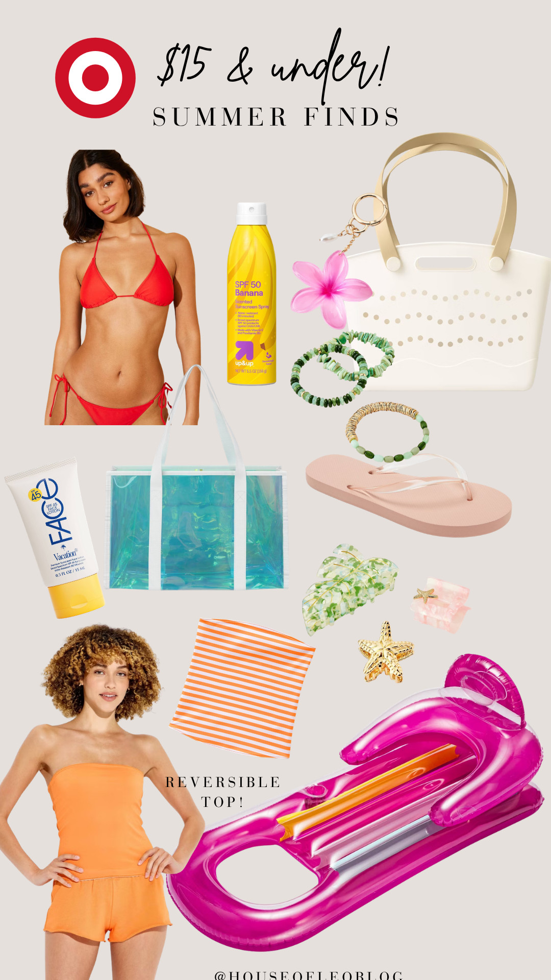 $15 and under summer finds from Target! 

 #LTKSeasonal #LTKSwim #LTKTravel