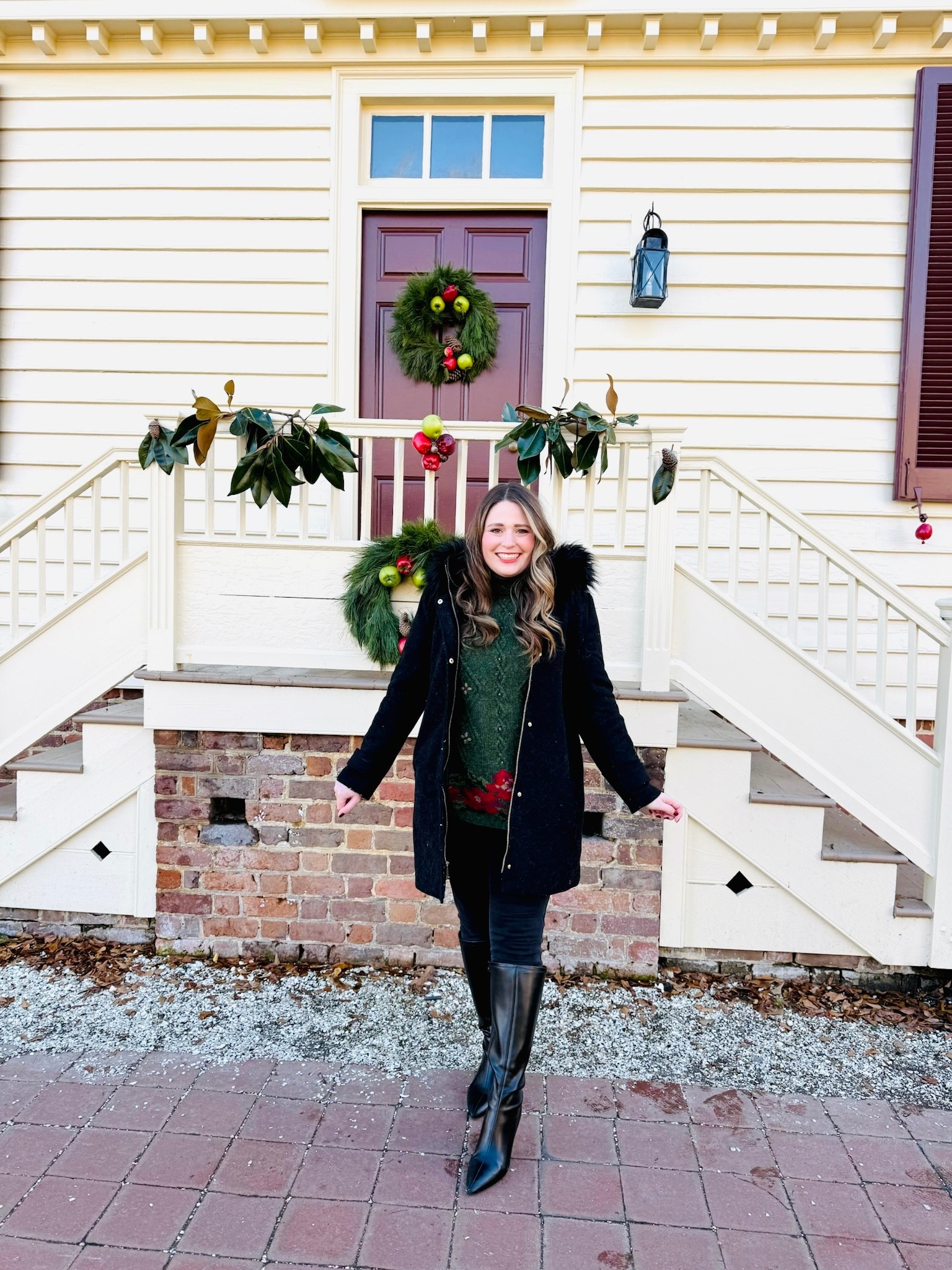 Colonial Williamsburg Christmas outfit! 🎄 Sweater is Vintage L.L. Bean from my mom ❤️

#LTKSeasonal #LTKHoliday #LTKootd