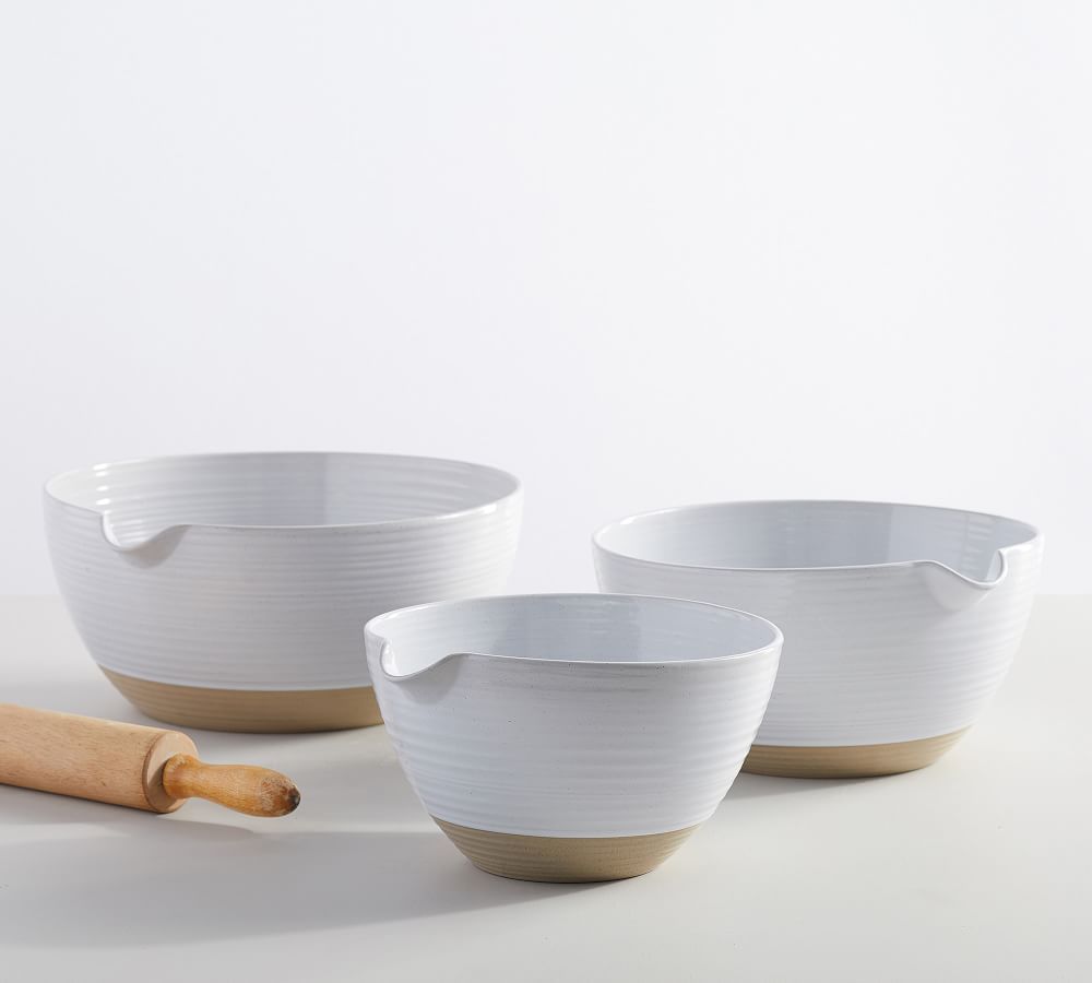 Quinn Handcrafted Stoneware Mixing Bowls - Set of 3 | Pottery Barn (US)