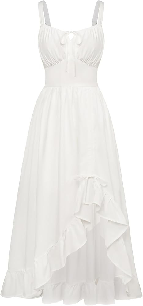 Scarlet Darkness Renaissance Dress Women Summer Corset Dress Flowy Sleeveless Milkmaid Vacation S... | Amazon (US)