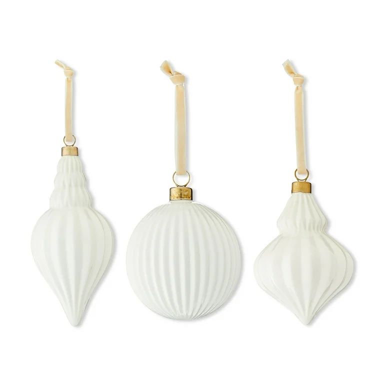 My Texas House, White Ceramic Ornaments, 3pk | Walmart (US)