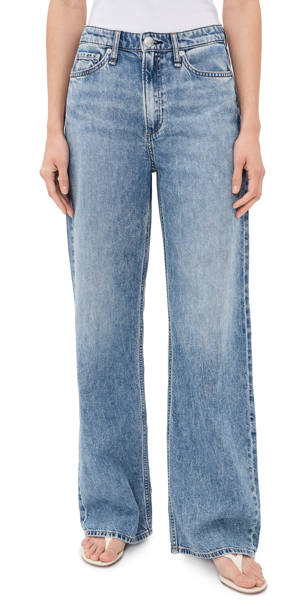 rag & bone Featherweight Logan Wide Jeans Lyon 26 | Shopbop