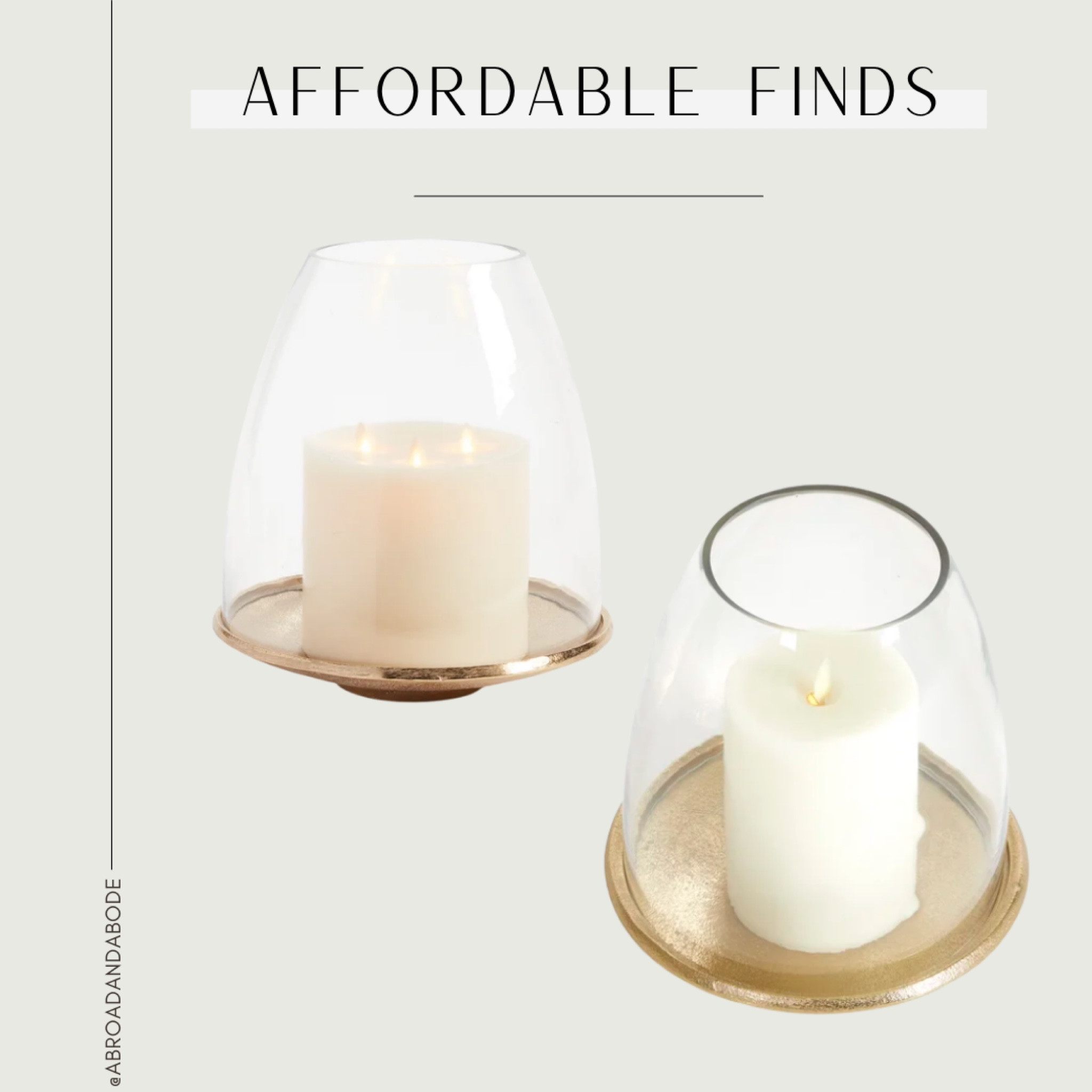 Love these table hurricane home decor pieces! Both sizes under $200

Affordable finds, home decor, hurricane, candle holder, dining table, dining room, living room decor, gold home decor

#LTKunder100 #LTKhome #LTKunder50