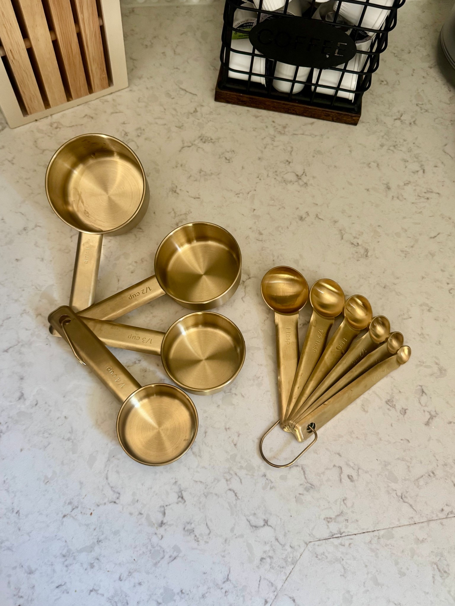 Gold measuring cups & spoons… 

#LTKFindsUnder50 #LTKSaleAlert #LTKHome