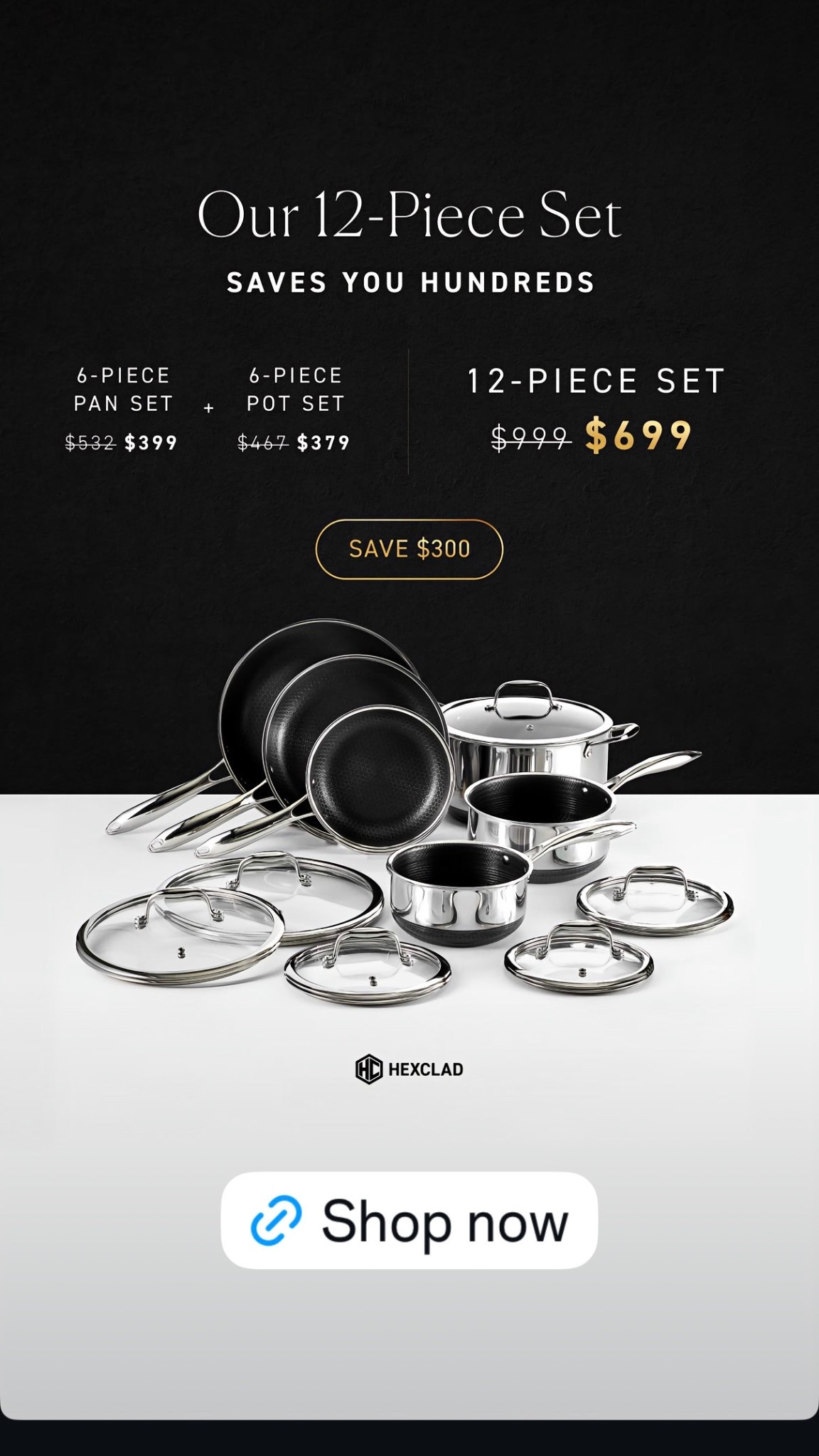 Hexclad 12 piece is just $599

#LTKGiftGuide #LTKCyberWeek #LTKSaleAlert