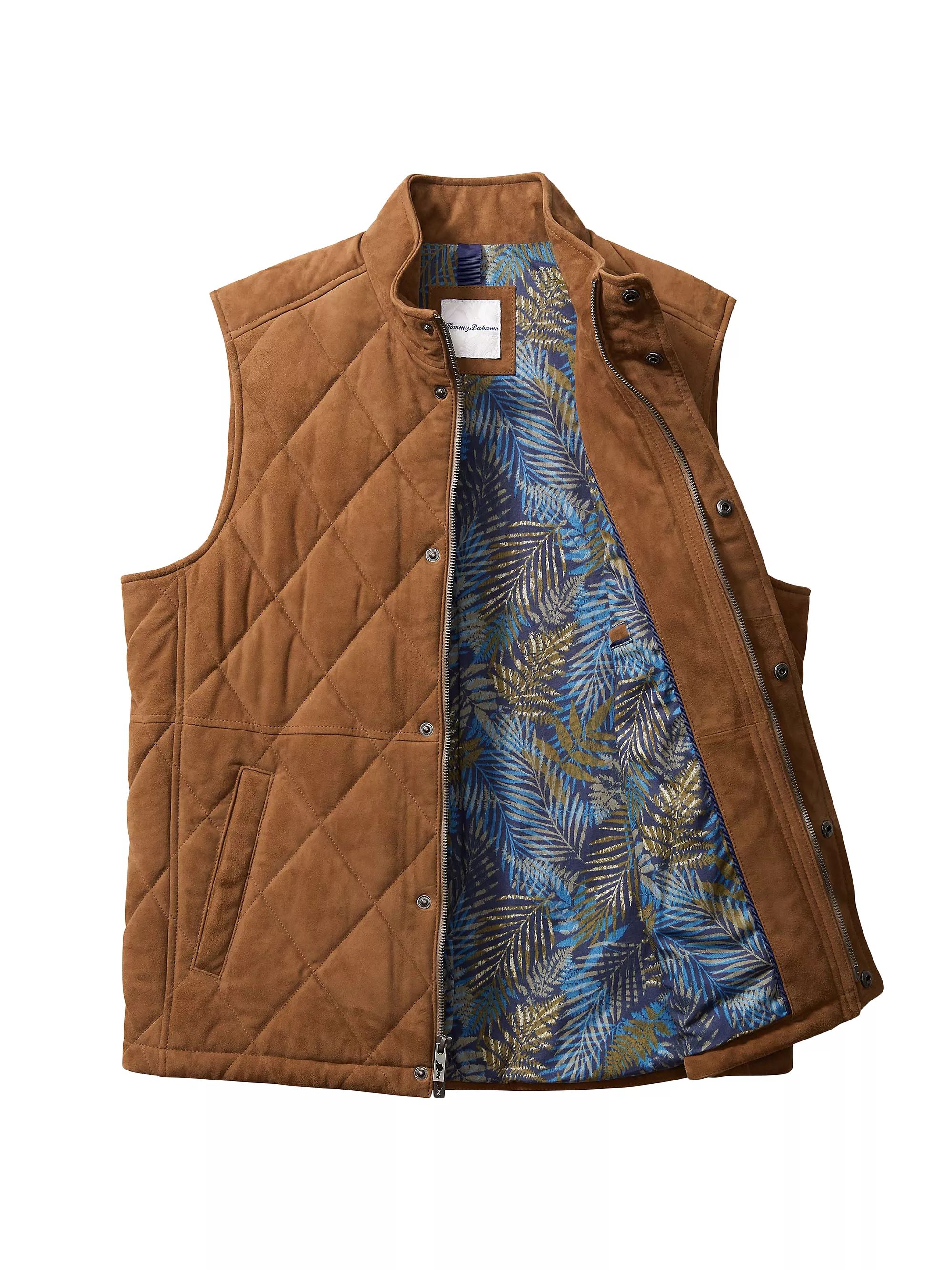 Manchester Quilted Suede Vest | Saks Fifth Avenue