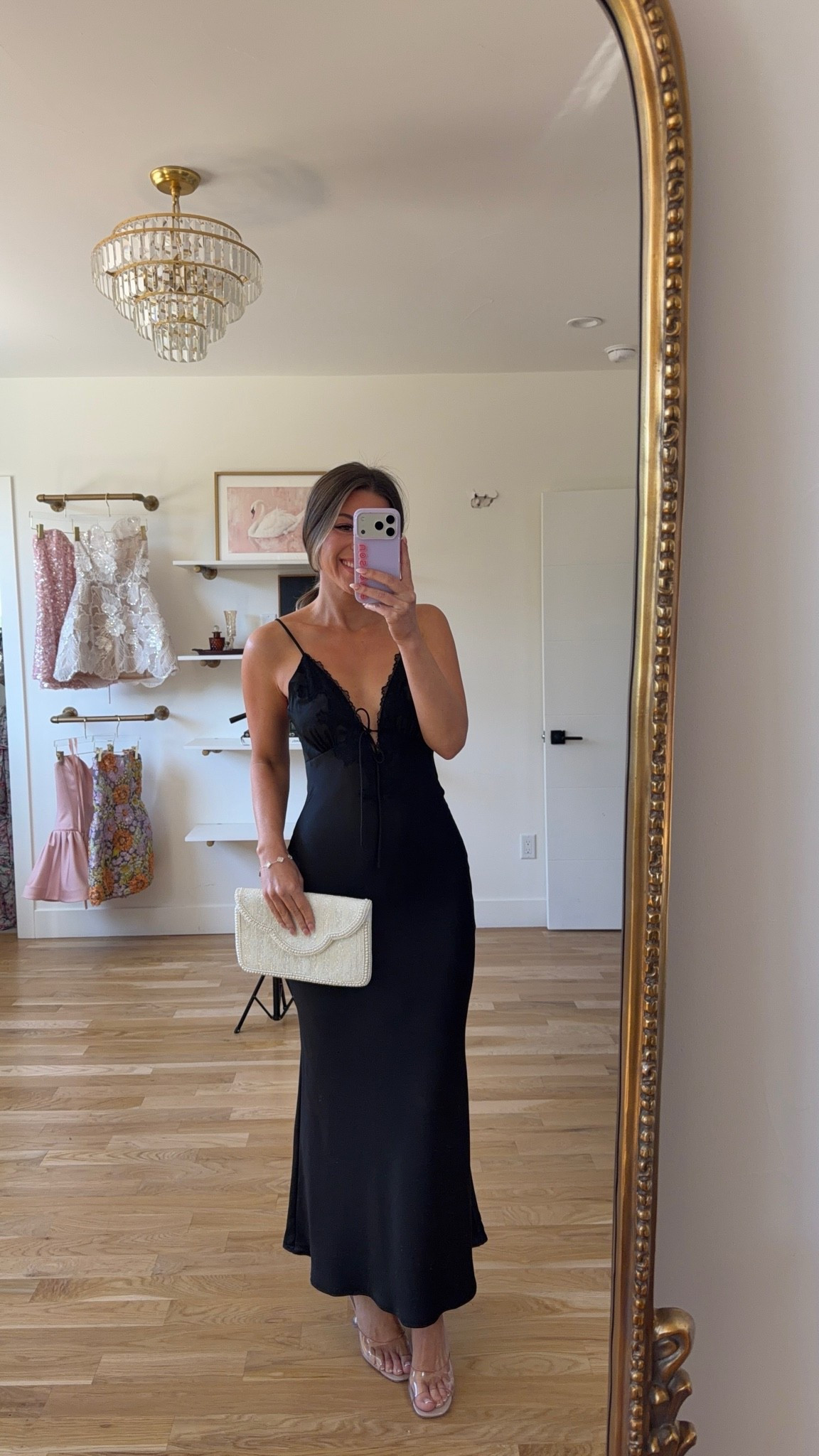 black satin slip dress with a lace-trimmed plunge neckline and tie detail fall wedding guest dress for every girl 💍

I’m 5’4” & wearing my usual smalls/2

electric picks code: emerson20 
lulus code: emerson20 (first purchase) 

fall wedding guest dresses, wedding guest dresses, cocktail dresses, semi-formal dresses, black tie wedding guest dresses, destination wedding guest dresses, garden party dresses, wedding guest outfit ideas, fall dresses, autumn dress

#LTKWedding #LTKU #LTKgrwm