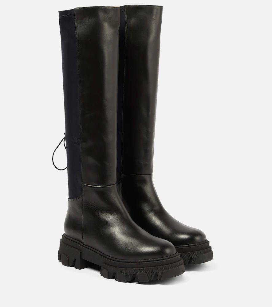 Gia 12 leather knee-high boots | Mytheresa (US/CA)