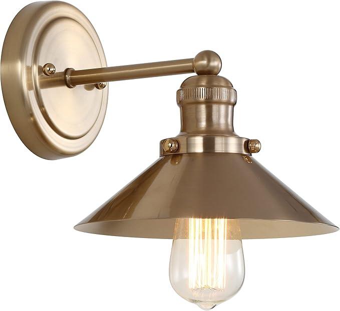 JONATHAN Y JYL7429A August 7.8" 1-Light Metal Shade Farmhouse Sconce Contemporary Transitional 22... | Amazon (US)