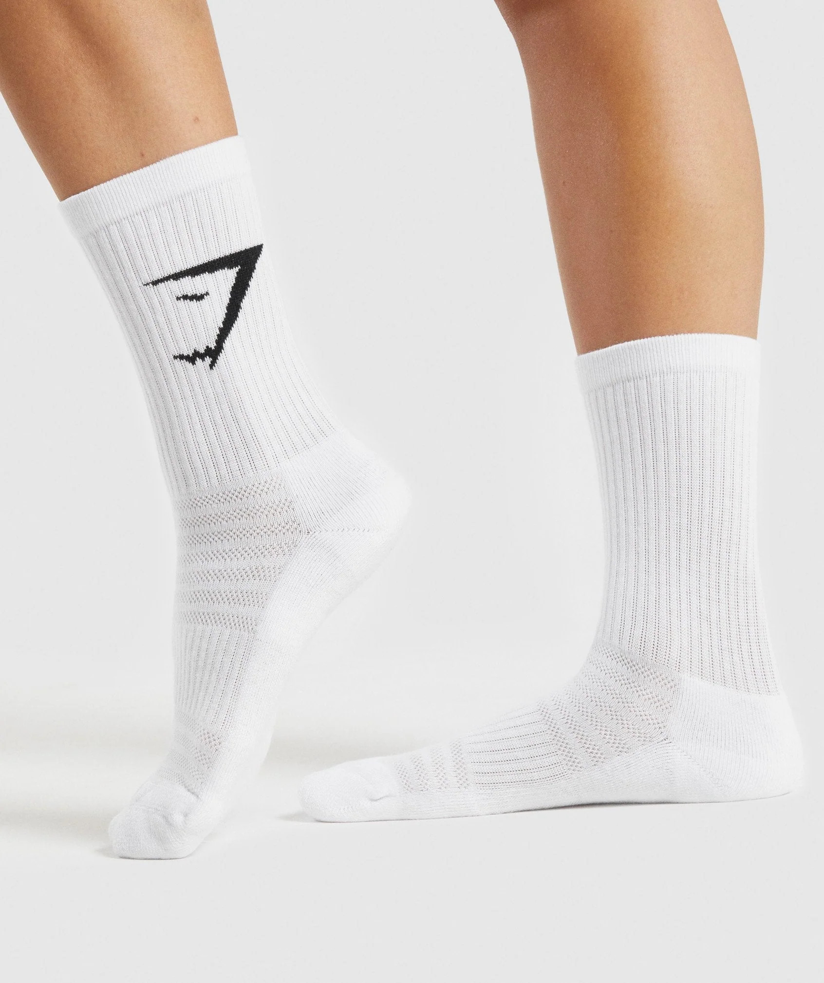 Gymshark Crew Socks 3pk - White | Gymshark (Global)