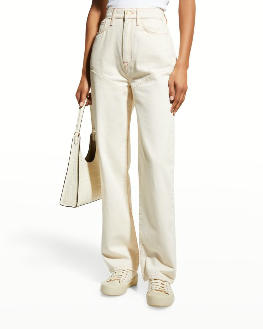 Triarchy Stirrup Organic Cotton Straight Jeans | Neiman Marcus