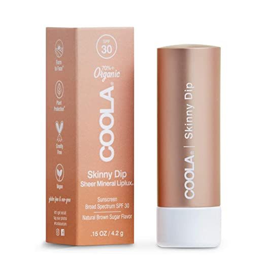 COOLA Organic Tinted Lip Balm & Mineral Sunscreen With SPF 30, Dermatologist Tested Lip Care For ... | Amazon (US)