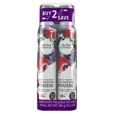 Herbal Essences Totally Twisted Curl Boosting Mousse - 2ct - 6.8oz | Target