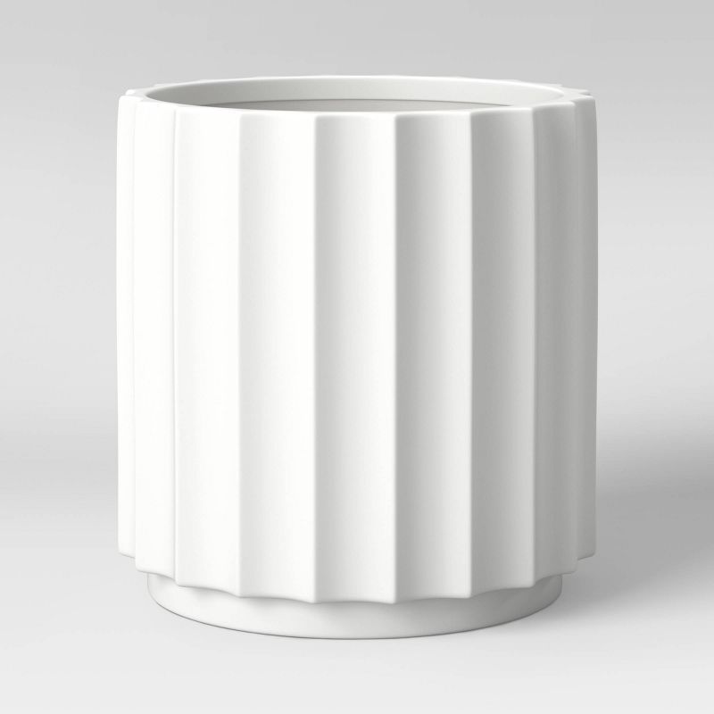 Outdoor Geared Ceramic Planter White - Project 62™ | Target