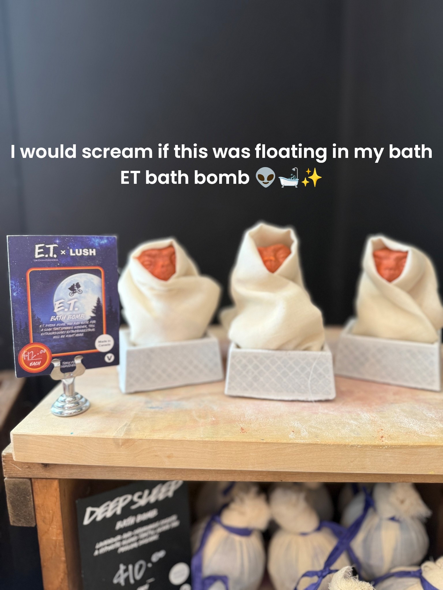 Would you buy this? 👽

ET Bath bomb✨ by lush cosmetics

#LTKFindsUnder100 #LTKSaleAlert #LTKHome