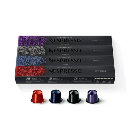 Nespresso Original Line Capsules, Dark Roast Espresso Variety Pack, 40-Count Coffee Pods | Walmart (US)