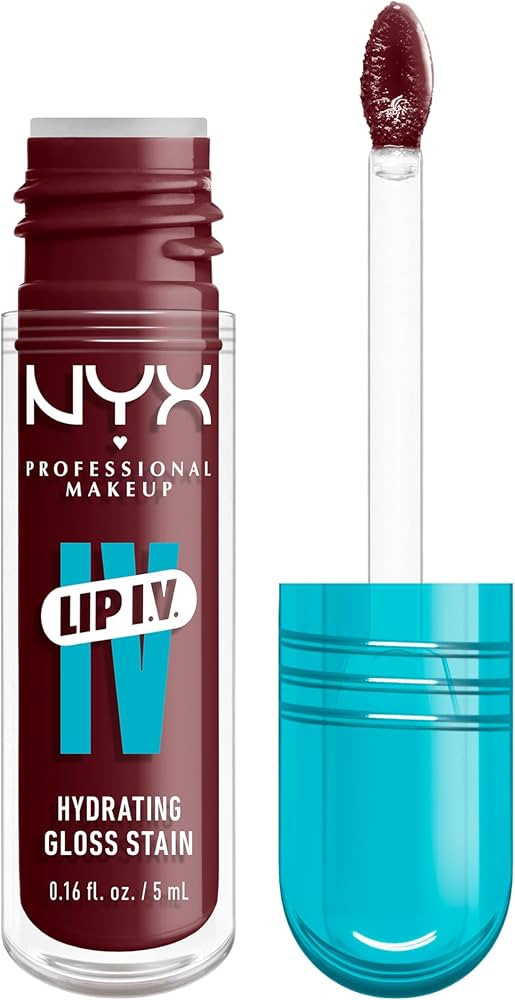 NYX PROFESSIONAL MAKEUP Lip IV Hydrating Glossy Lip Stain with 12HR Hydration - Mauve N Moist (Pu... | Amazon (US)