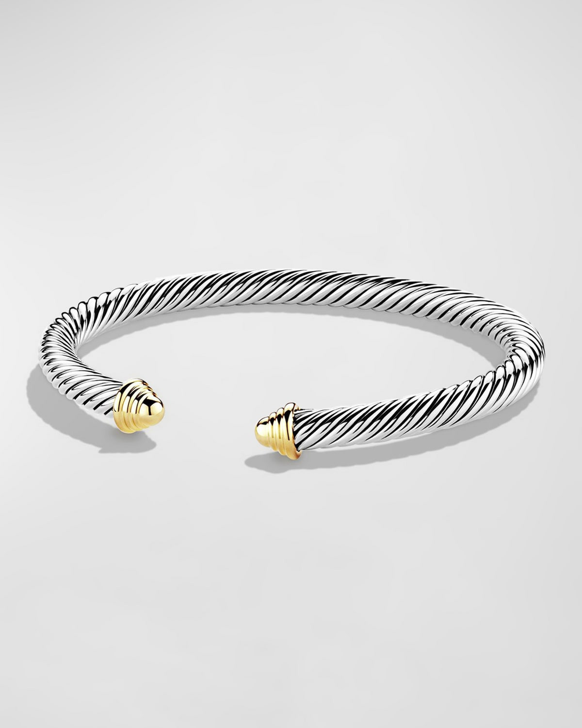 Cable Bracelet in Silver with 14K Gold | Neiman Marcus
