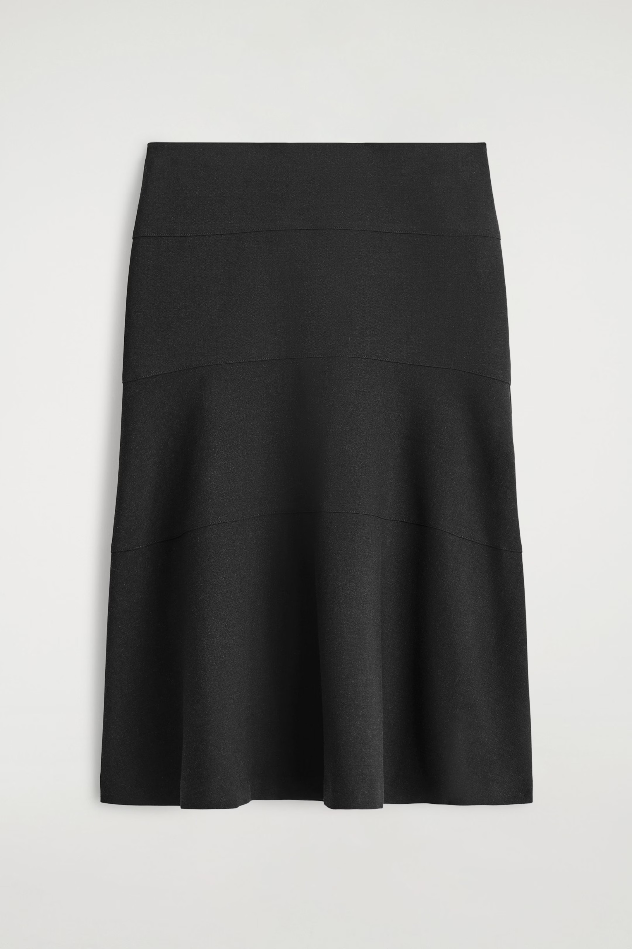 CURVED A-LINE MIDI SKIRT - DARK GREY | COS GB | COS UK