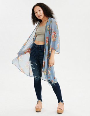 AE Floral Kimono | American Eagle Outfitters (US & CA)