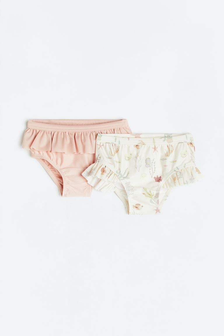 2-pack Flounce-trimmed Swim Pants | H&M (US)