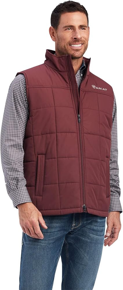 Ariat Male Crius Insulated Vest Red Mahogany Medium | Amazon (US)