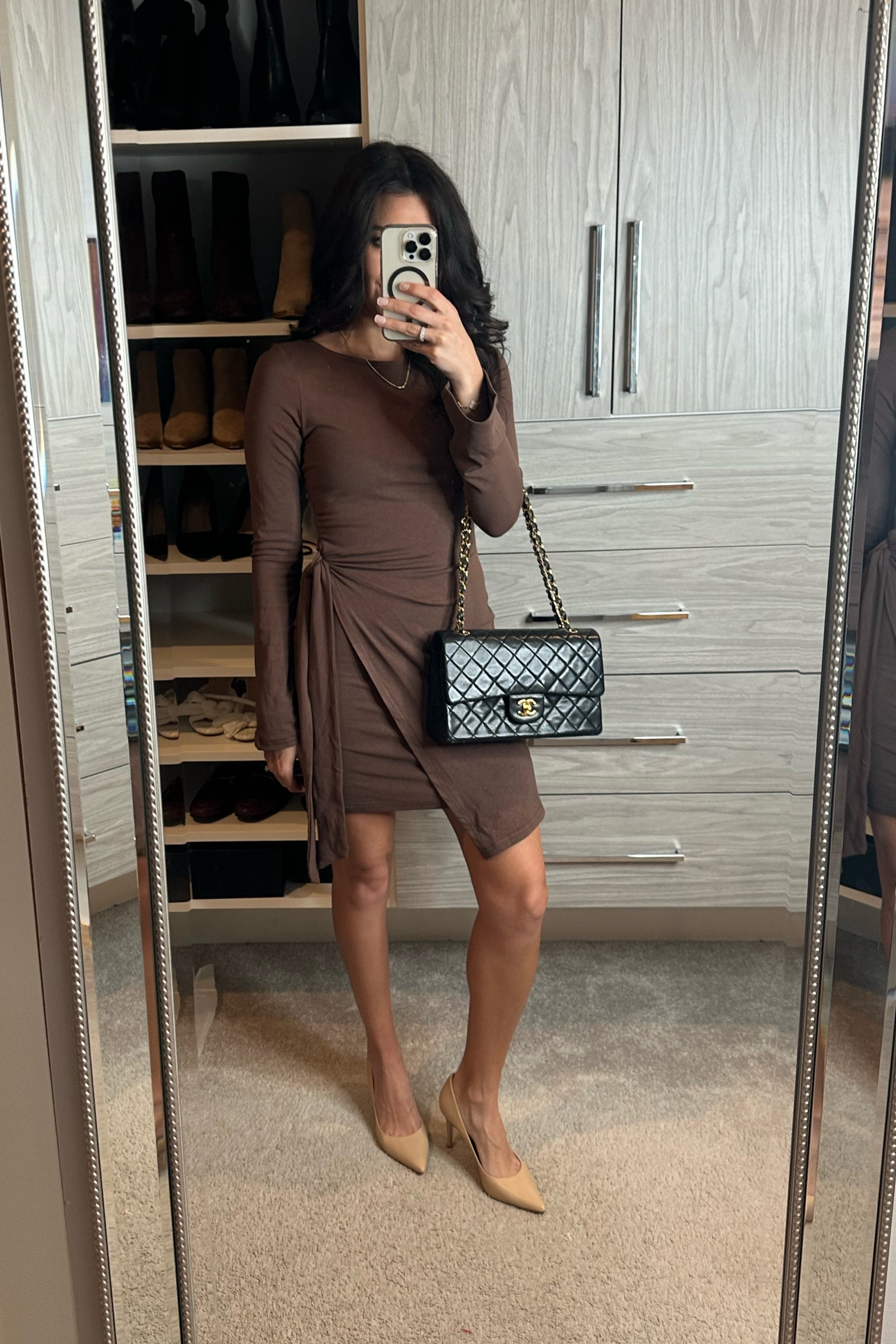 Trendy dress for work + Date night outfit 

wearing an xs 

#LTKPetite #LTKFindsUnder50 #LTKFindsUnder100