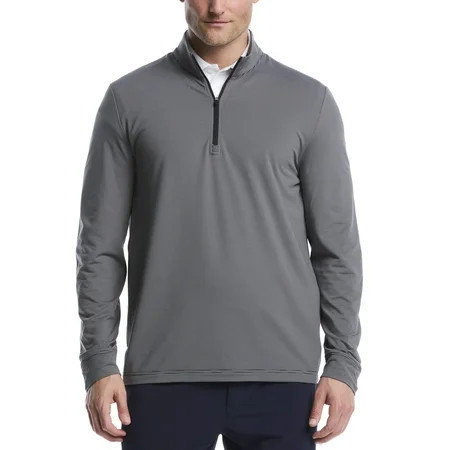 Ben Hogan Men's & Big Men's Performance Long Sleeve Feeder Stripe Golf Mock Neck 1/4 Zip Sweater, Size S-5XL | Walmart (US)