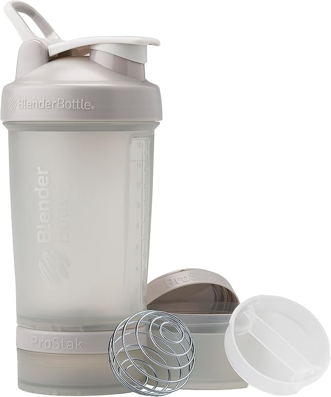 BlenderBottle Shaker Bottle with Pill Organizer and Storage for Protein Powder, ProStak System, 2... | Amazon (US)