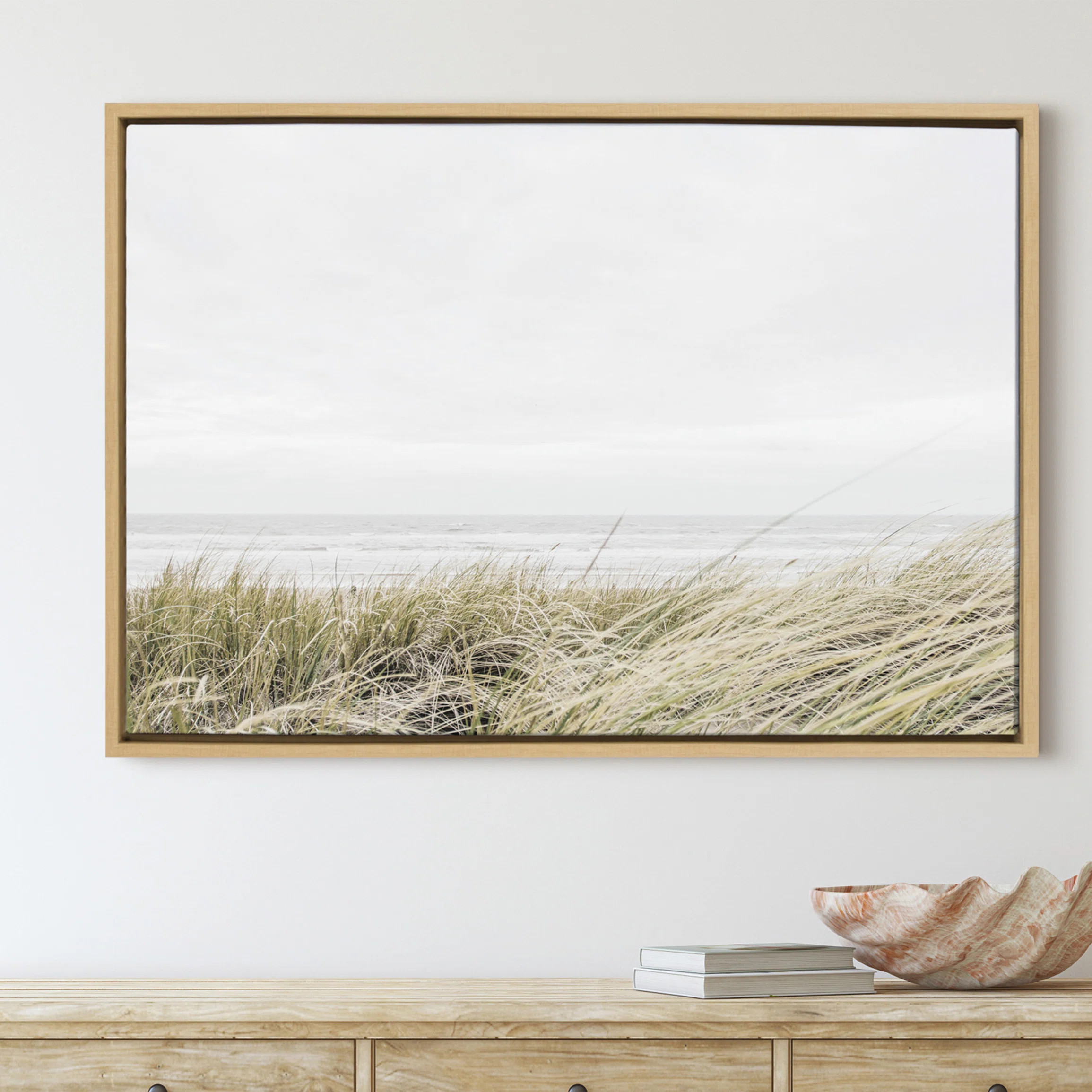 Rosecliff Heights 'East Beach' by Amy Peterson - Floater Frame Photograph Print on Canvas & Revie... | Wayfair North America