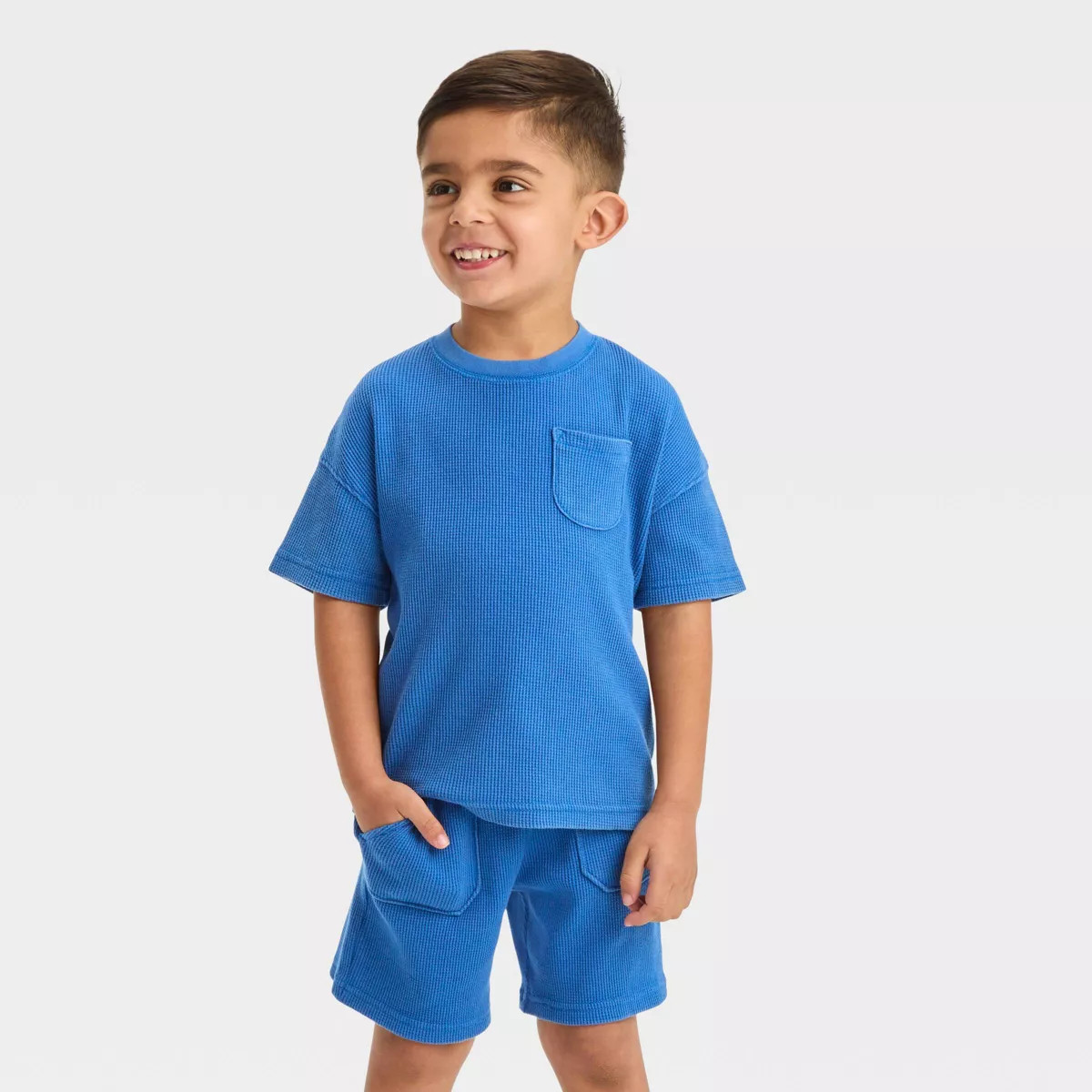 Toddler Boys' Short Sleeve Thermal Top and Shorts Set - Cat & Jack™ | Target