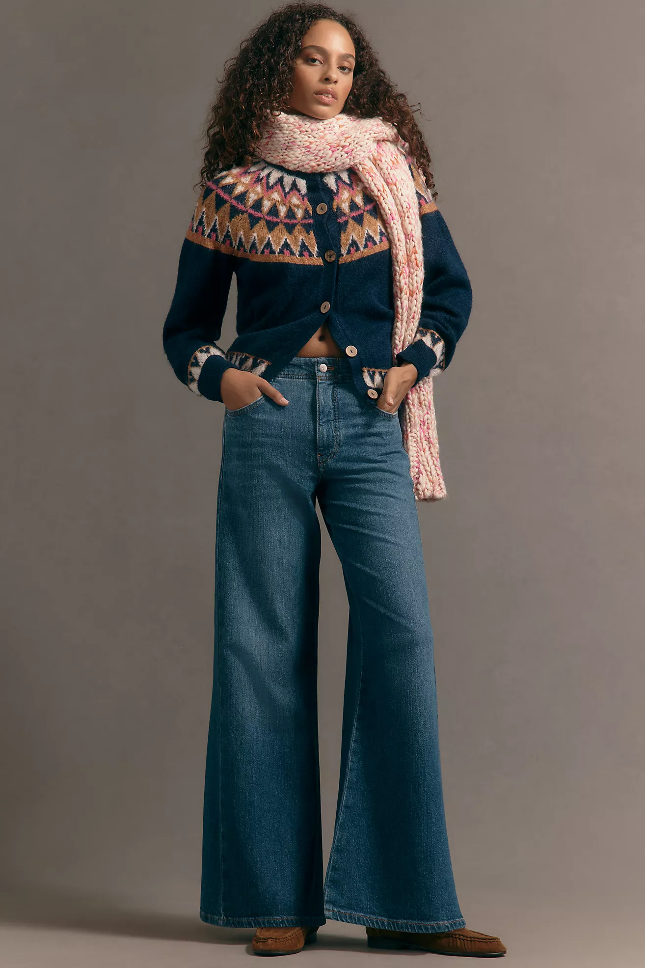 The Adi Mid-Rise Flare Jeans by Pilcro | Anthropologie (US)