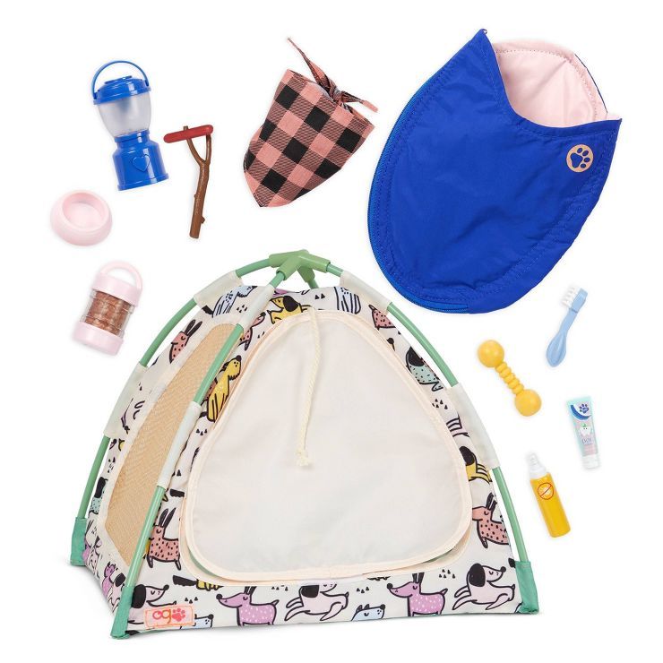 Our Generation Camping Tails Pet Tent Accessory Set for 18&#34; Dolls | Target