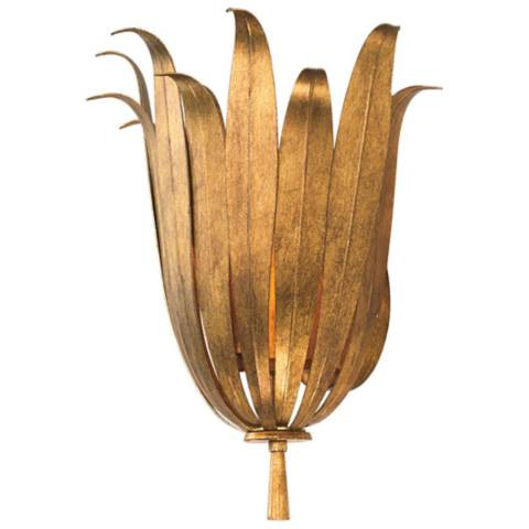 Capital Eden 13 3/4" High Antique Gold Wall Sconce - #1625C | Lamps Plus | Lamps Plus