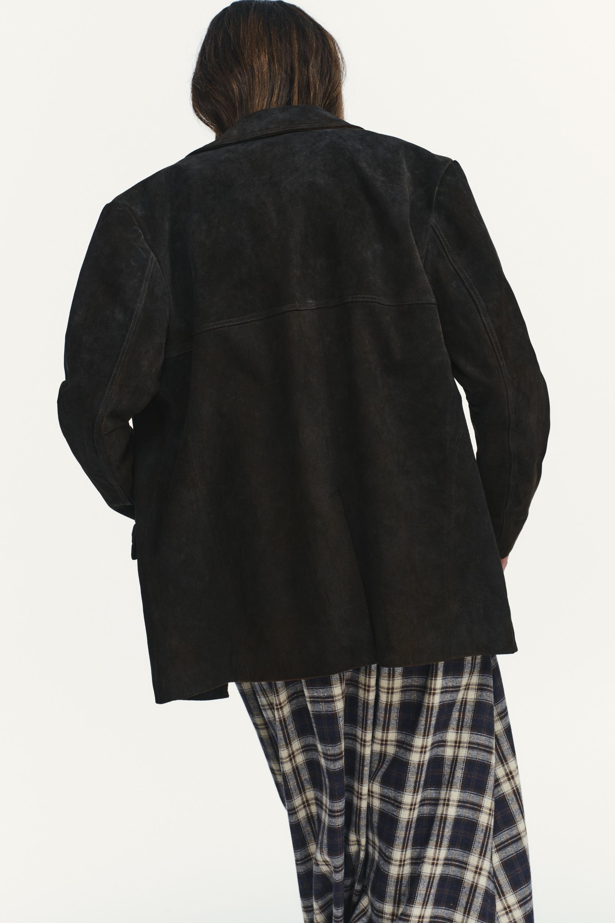 100% SUEDE LEATHER BLAZER WITH POCKETS | Zara UK