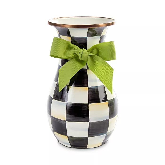 Courtly Check Enamel Vase - Tall | Bloomingdale's (US)