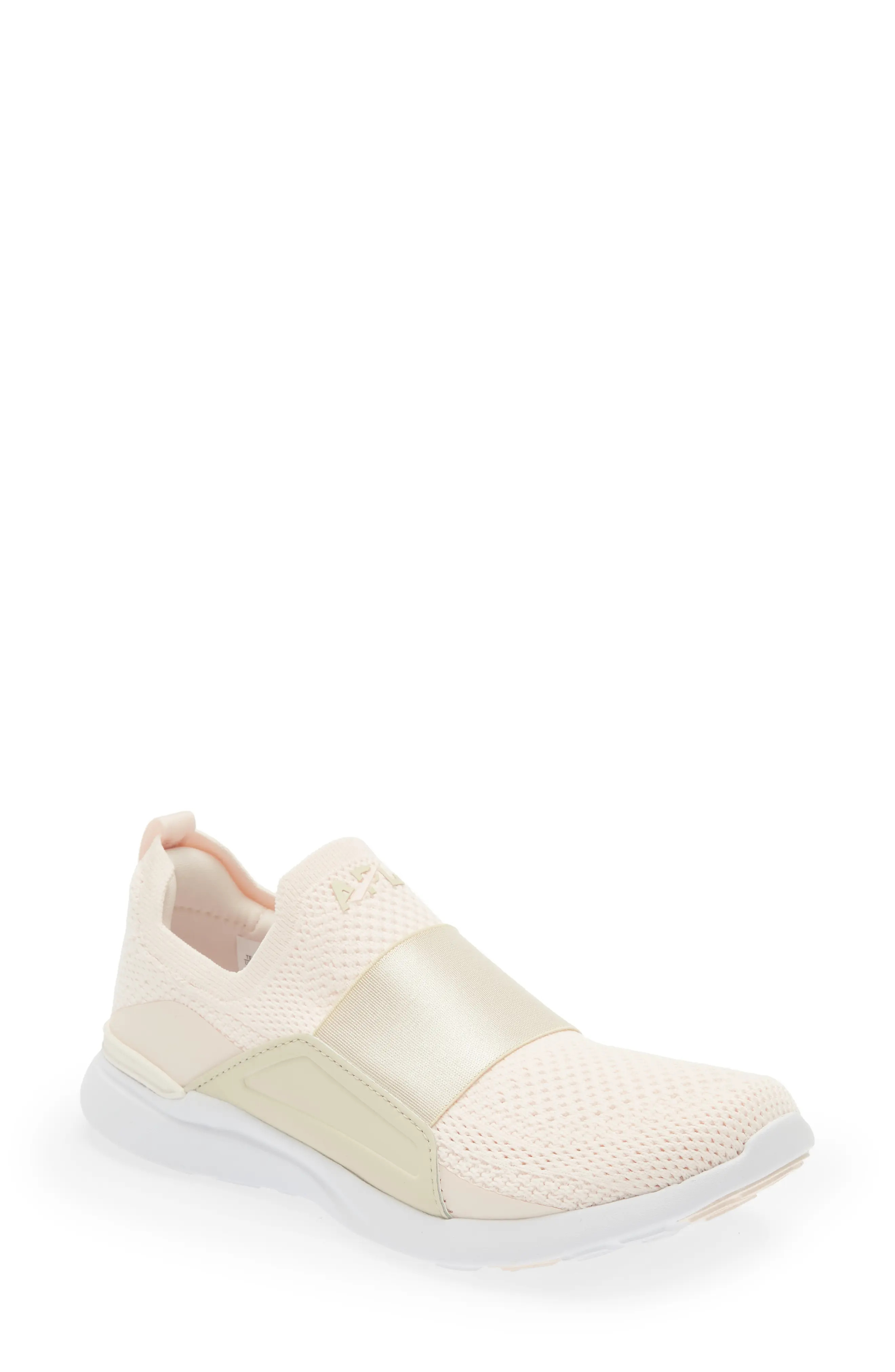 APL TechLoom Bliss Knit Running Shoe in Creme /Parchment /White at Nordstrom, Size 8.5 | Nordstrom