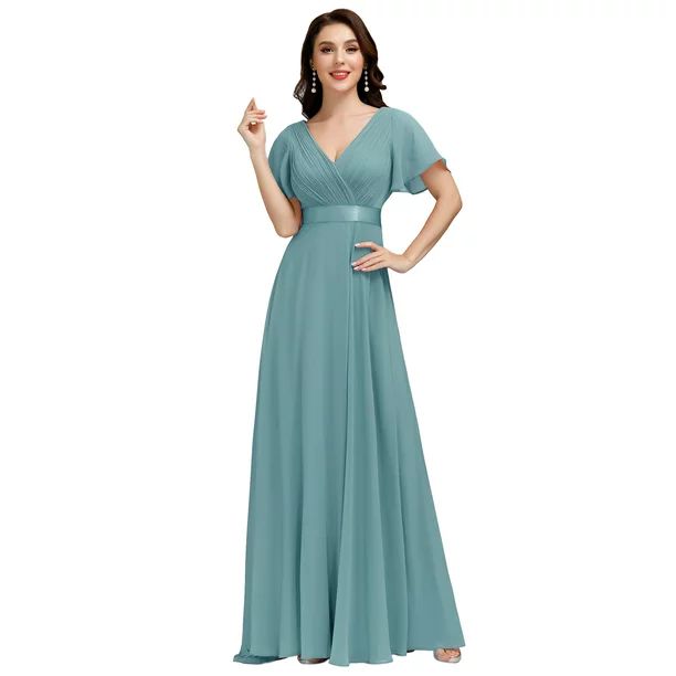Ever-Pretty Women's Vintage Homecoming Party Dresses for Women 09890 Dusty Blue US16 - Walmart.co... | Walmart (US)