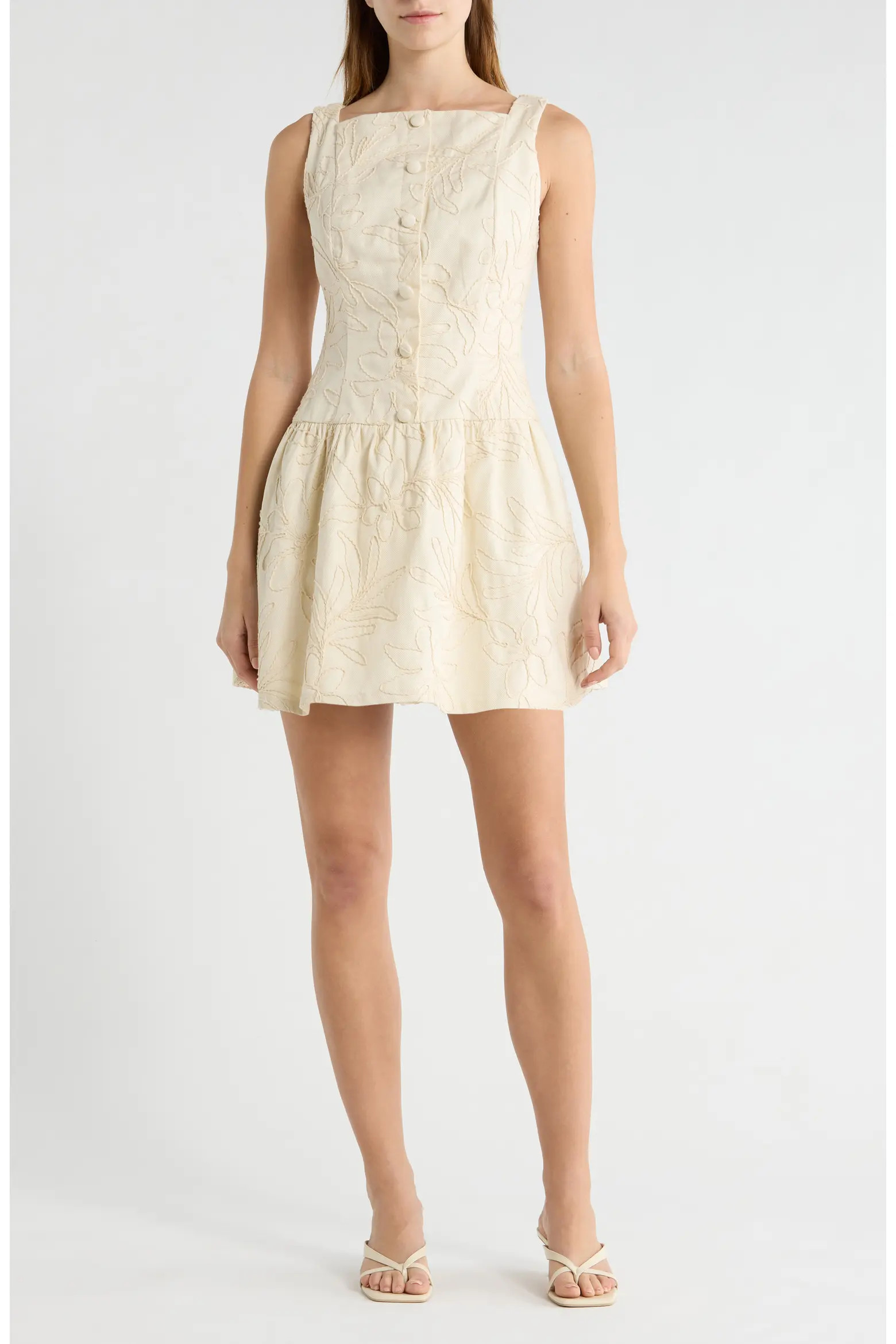 Floral Embroidery Cotton Dress (Women) | Nordstrom | Nordstrom