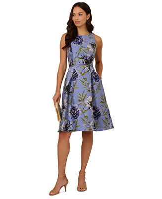 Women's Sleeveless Floral-Embroidered Dress | Macy's