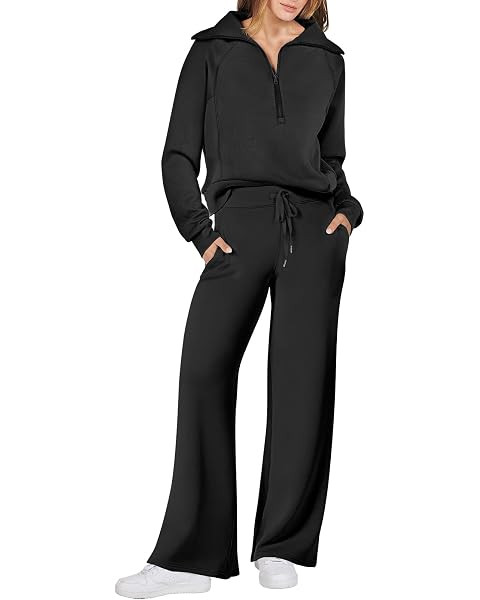 ODODOS Women's Modal Soft Extra Wide Leg Pants with Pockets Drawstring High Waist Pull-On Casual ... | Amazon (US)